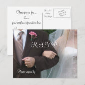 の結婚R.S.V.P. インビテーションポストカード (正面/裏面)