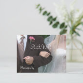 の結婚R.S.V.P. インビテーションポストカード (スタンド正面)