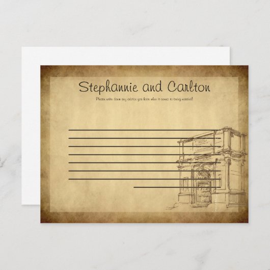 の結婚Rome書き込み可能アドバイスカード アドバイスカード (正面/裏面)