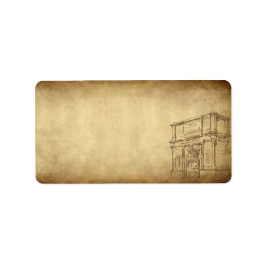 の結婚Rome Mailing Address ラベル (正面)