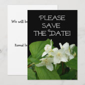 の'結婚Save the Date'カード 招待状 (正面/裏面)