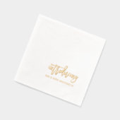 の結婚Script夫妻の紹介 箔ナプキン (左)