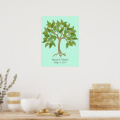 の結婚Sign In Tree Poster ポスター (キッチン)