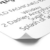 の結婚Signature Drinksプリント ポスター (角)
