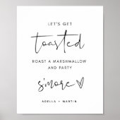 の結婚S'more Station Sign ポスター (正面)