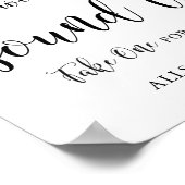 の結婚Soundtrack Music CD結婚式の引き出物のサイン ポスター (角)