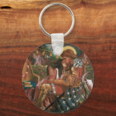 の結婚St George、プリンセスSabra by Rossetti キーホルダー (裏面)