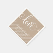 の結婚TABLE DECORスクリプエレガントト型love kraft スタンダードカクテルナプキン (角)