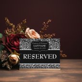 の結婚TABLE RESERVED符号パタモダンーン ポストカード