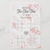 の結婚Tic-Tac-Toe装飾テーブルゲームフローラ (正面/裏面)