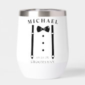 の結婚Tuxedoサスペンダズボウタイグロムスマン (背面)