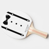 の結婚Tuxedoサスペンダズボウタイグロムスマン 卓球ラケット (横)