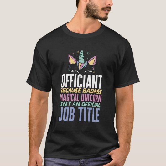 の結婚Unicorn結婚高官 Tシャツ (正面)