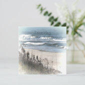 の結婚Vows招待状の更新 – ビーチ/海 招待状 (スタンド正面)