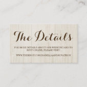 の結婚Webサイトのエンクロージャカード エンクロージャーカード (正面)