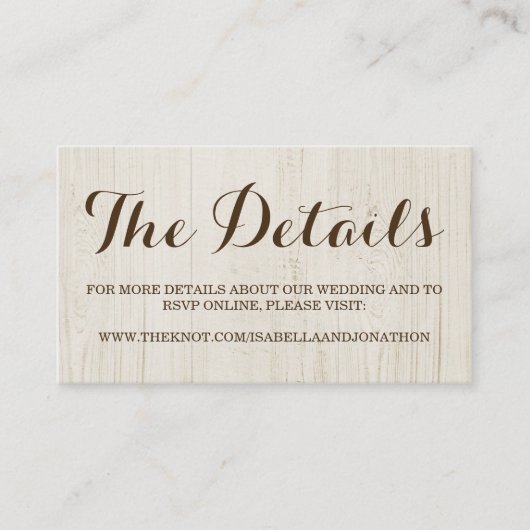 の結婚Webサイトのエンクロージャカード エンクロージャーカード (正面)