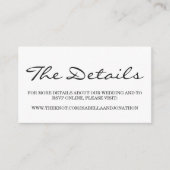 の結婚Webサイトのエンクロージャカード エンクロージャーカード (正面)