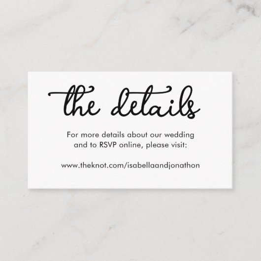 の結婚Webサイトのエンクロージャカード エンクロージャーカード (正面)