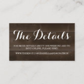 の結婚Webサイトのエンクロージャカード | 木素朴材 エンクロージャーカード (正面)