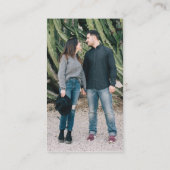 の結婚WebサイトのミニマルQRコード写真 エンクロージャーカード (裏面)