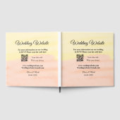 の結婚webサイトの追加Q Rコードスキャンの追加名前日付ye ゲストブック (全面)