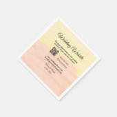 の結婚webサイトの追加Q Rコードスキャンの追加名前日付ye スタンダードカクテルナプキン (角)