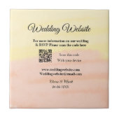 の結婚webサイトの追加Q Rコードスキャンの追加名前日付ye タイル (正面)