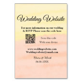 の結婚webサイトの追加Q Rコードスキャンの追加名前日付ye テーブルナンバー (裏面)