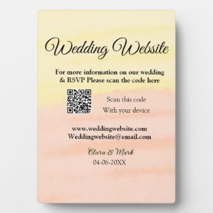 の結婚webサイトの追加Q Rコードスキャンの追加名前日付ye フォトプラーク