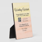 の結婚webサイトの追加Q Rコードスキャンの追加名前日付ye フォトプラーク (側面)