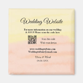 の結婚webサイトの追加Q Rコードスキャンの追加名前日付ye マグネット