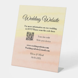 の結婚webサイトの追加Q Rコードスキャンの追加名前日付ye 台座サイン