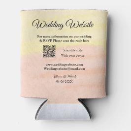 の結婚webサイトの追加Q Rコードスキャンの追加名前日付ye 缶クーラー