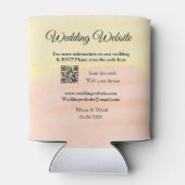 の結婚webサイトの追加Q Rコードスキャンの追加名前日付ye 缶クーラー (裏面)