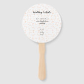 の結婚webサイトはオレンジ色の詳細のためのQRコードをスキャンする ハンドファン (裏面)