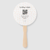 の結婚webサイトはオレンジ色の詳細のためのQRコードをスキャンする ハンドファン (正面)