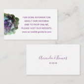 の結婚webサイトまたはレジストリ情報エンクロージャ エンクロージャーカード (正面/裏面)