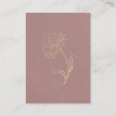 の結婚Webサイトエレガント金ゴールドタイポグラフィRSVP エンクロージャーカード (裏面)