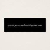 の結婚Webサイトカードの招待状用の挿入 (裏面)