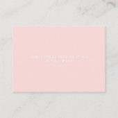 の結婚Webサイトカード | サンゴフローラ金ゴールド枠 エンクロージャーカード (裏面)