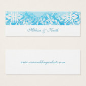 の結婚Webサイトカード(ターコイズ) (正面&裏面)