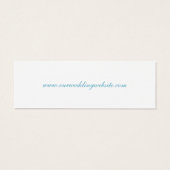 の結婚Webサイトカード(ターコイズ) (裏面)