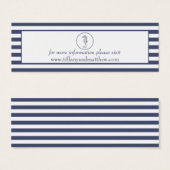 の結婚Webサイトカード 航海の| Blue Seahorse (正面&裏面)