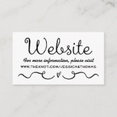 の結婚Webサイトカード | 黒モダンと白 エンクロージャーカード (正面)