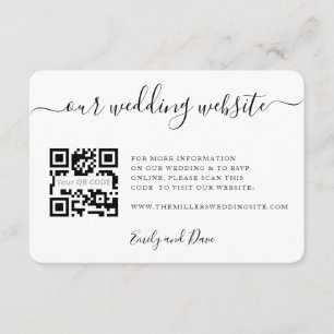 の結婚Webサイト写真エンクロージャカードQRコード エンクロージャーカード