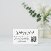 の結婚Webサイト写真QRコード エンクロージャーカード (スタンド正面)