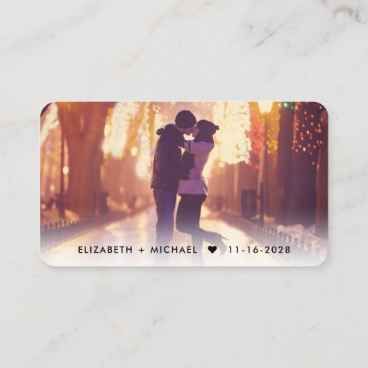 の結婚Webサイト写真QRコード エンクロージャーカード (裏面)