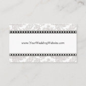 の結婚Webサイト名刺 エンクロージャーカード (裏面)