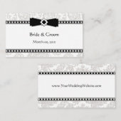 の結婚Webサイト名刺 エンクロージャーカード (正面/裏面)