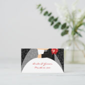 の結婚Webサイト名刺 エンクロージャーカード (スタンド正面)